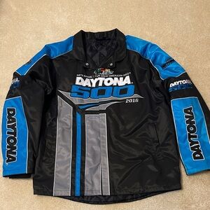 Fanatics 58th Daytona 500 black, blue, gray, white size L medium wt quilted